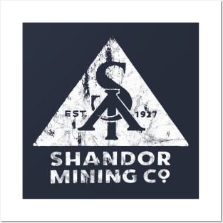 Shandor Mining Co. (White) Posters and Art